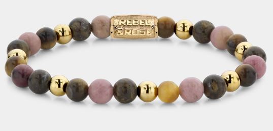 Rebel & Rose Winter Glow - 18ct Yellow Gold Ionplated Bracelet