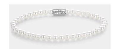 Rebel & Rose Pearl Gem Bracelet 4mm