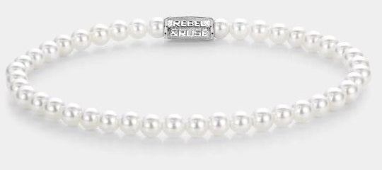 Rebel & Rose Pearl Gem Bracelet 4mm