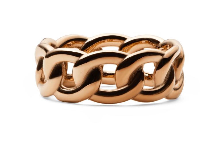 Daniel Wellington Chunky Chain Ring Rose Gold