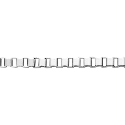 Stainless Steel Box Chain Bracelet 21cm