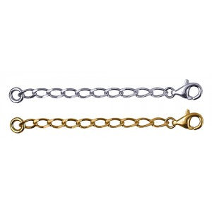 Sterling Silver Diamond Cut Long Curb Extender