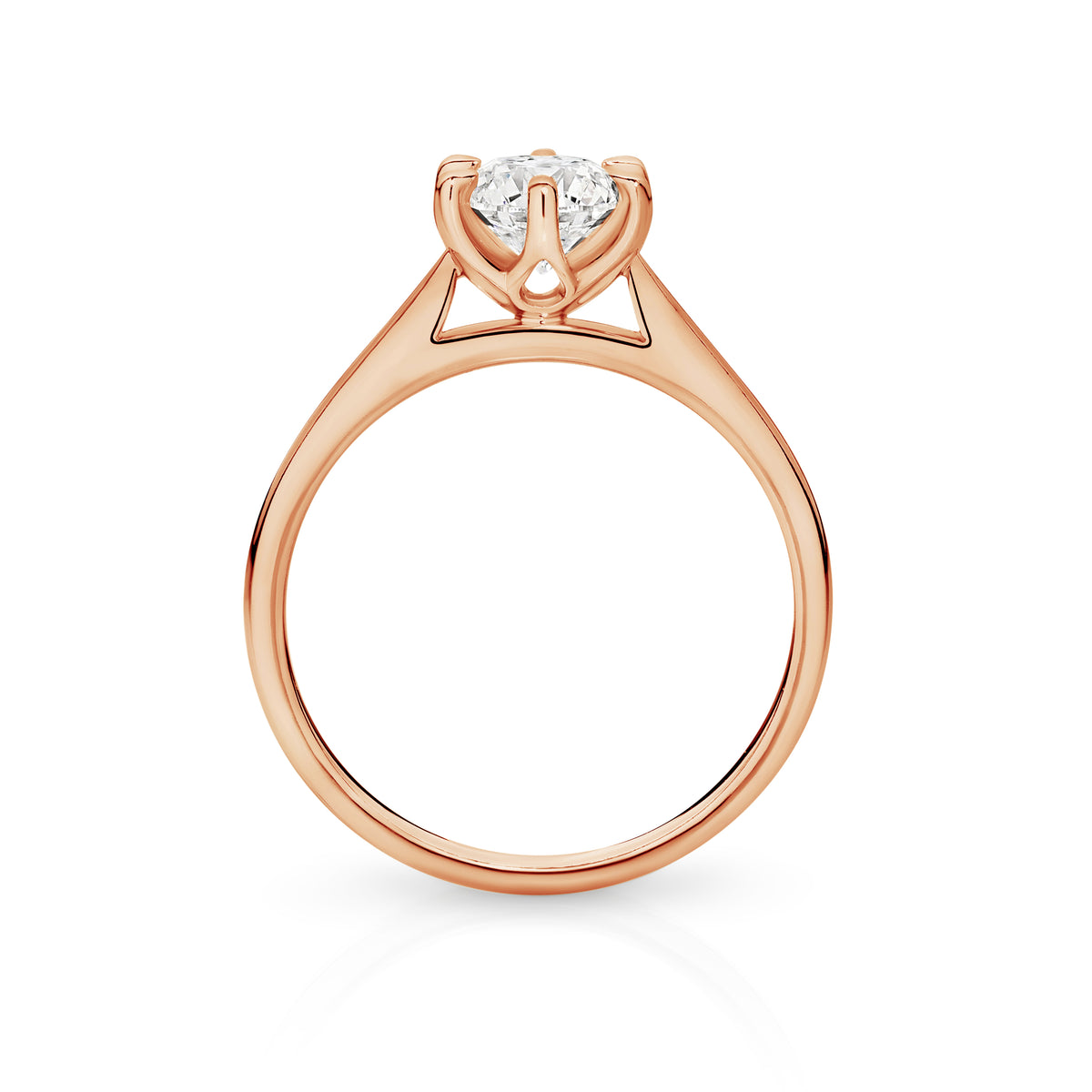 Amelia Diamond Solitaire Round Brilliant Cut Engagement Ring