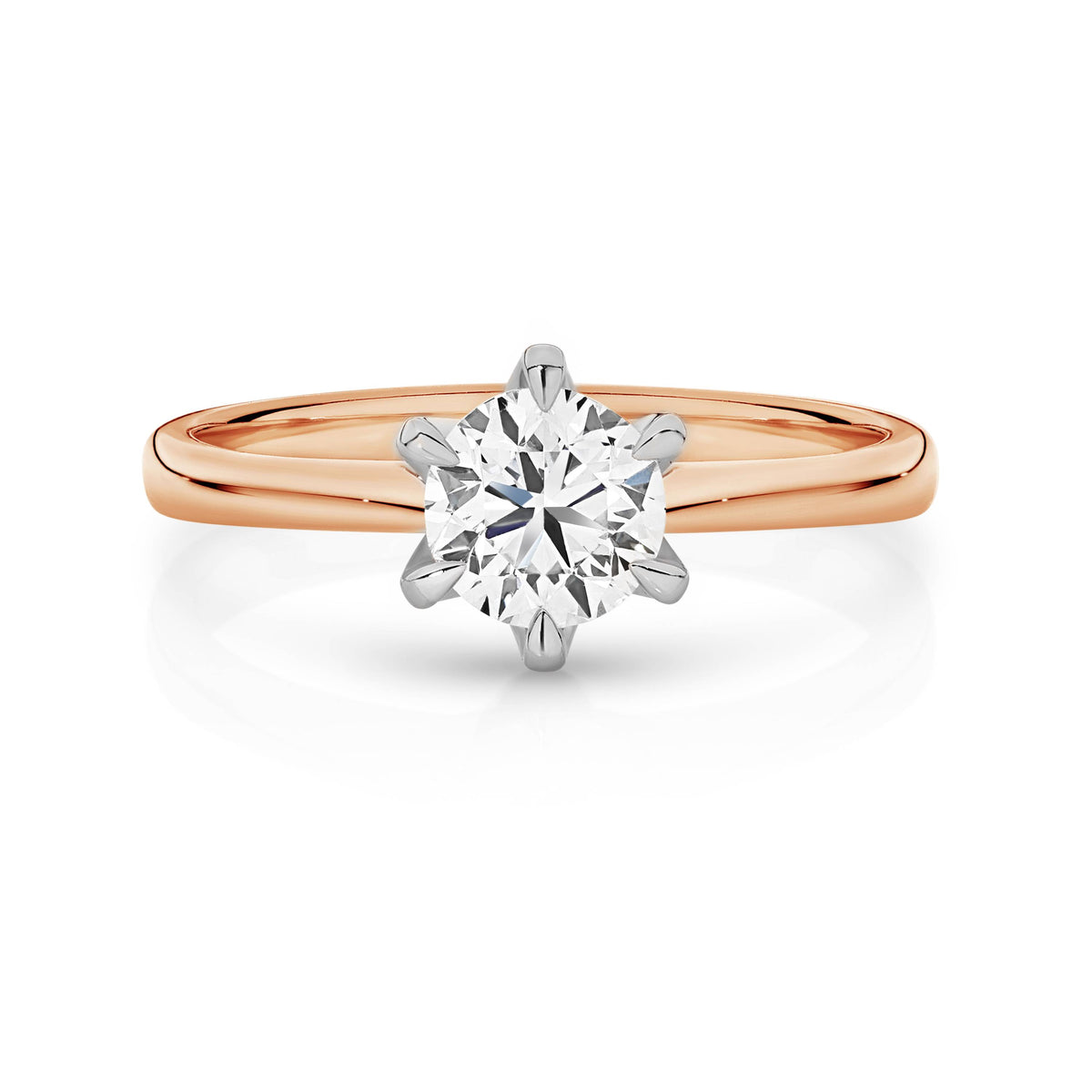 Amelia Diamond Solitaire Round Brilliant Cut Engagement Ring