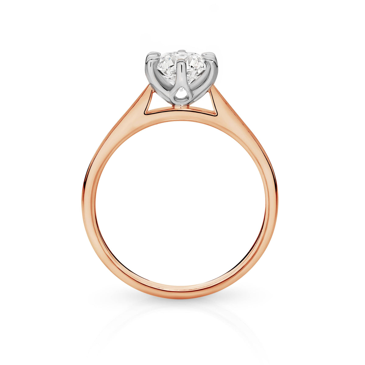 Amelia Diamond Solitaire Round Brilliant Cut Engagement Ring
