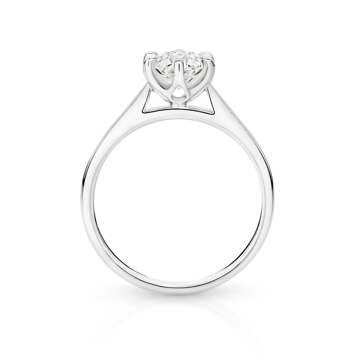 Amelia Lab Grown Diamond Solitaire Round Brilliant Cut Engagement Ring