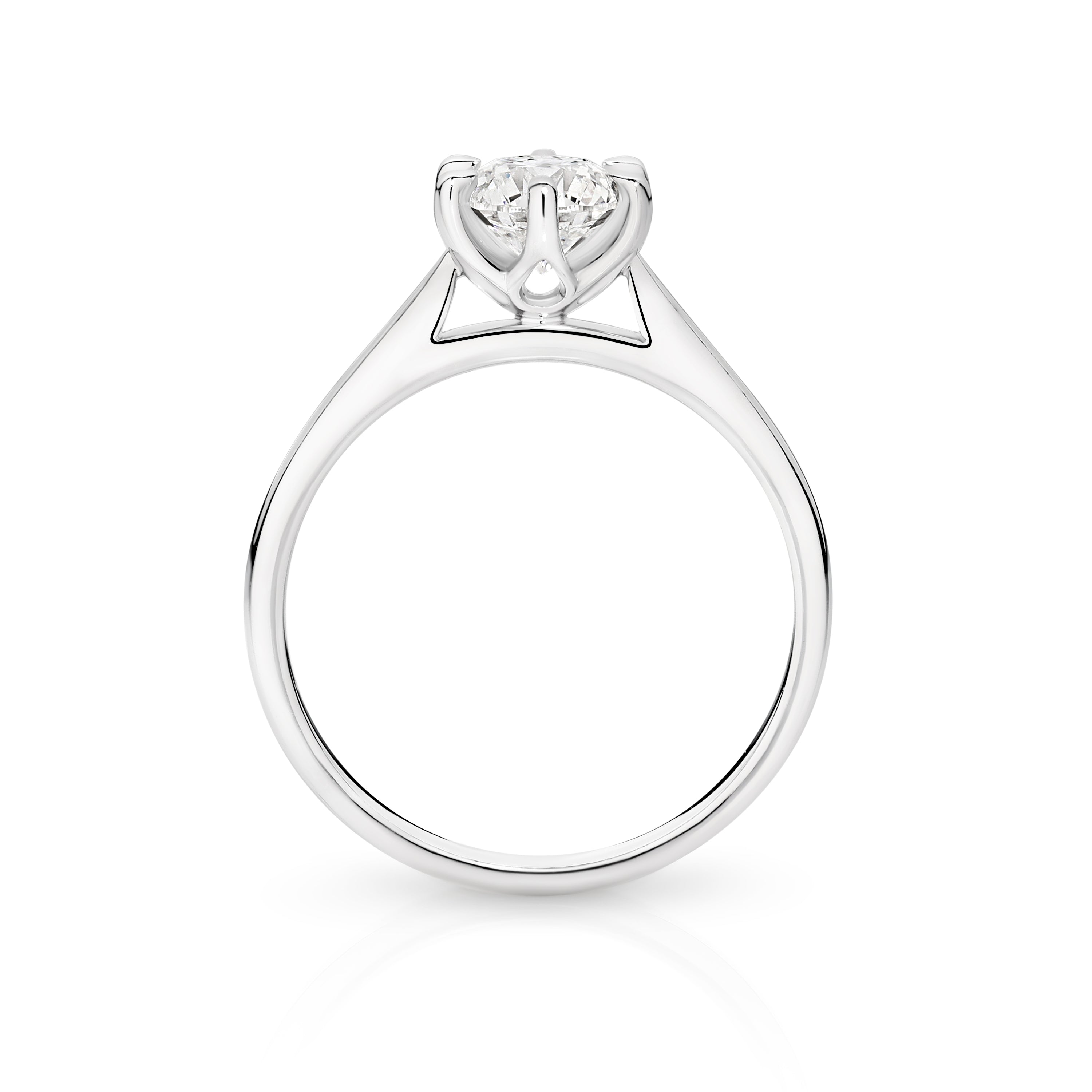 Amelia Diamond Solitaire Round Brilliant Cut Engagement Ring