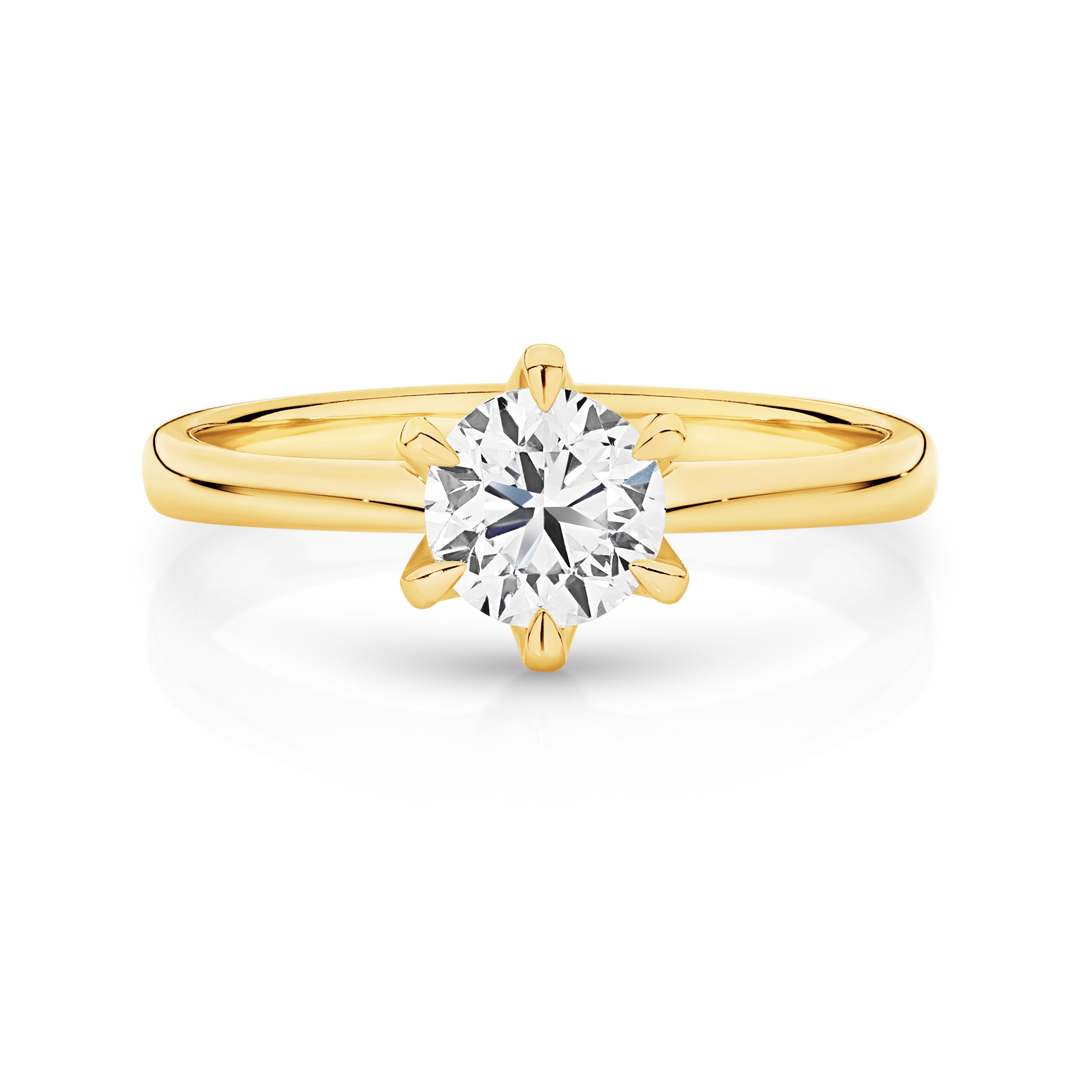 Amelia Diamond Solitaire Round Brilliant Cut Engagement Ring