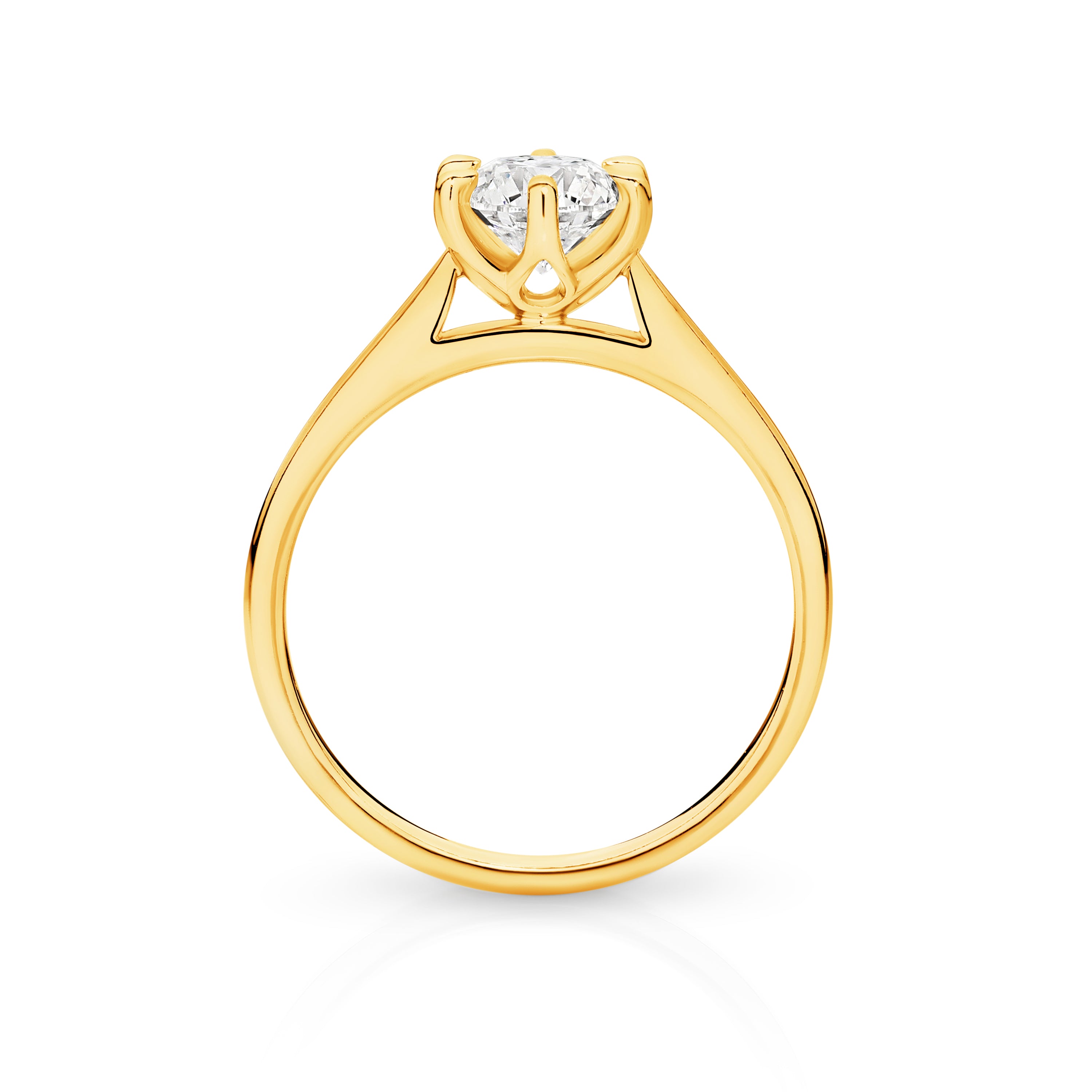 Amelia Diamond Solitaire Round Brilliant Cut Engagement Ring