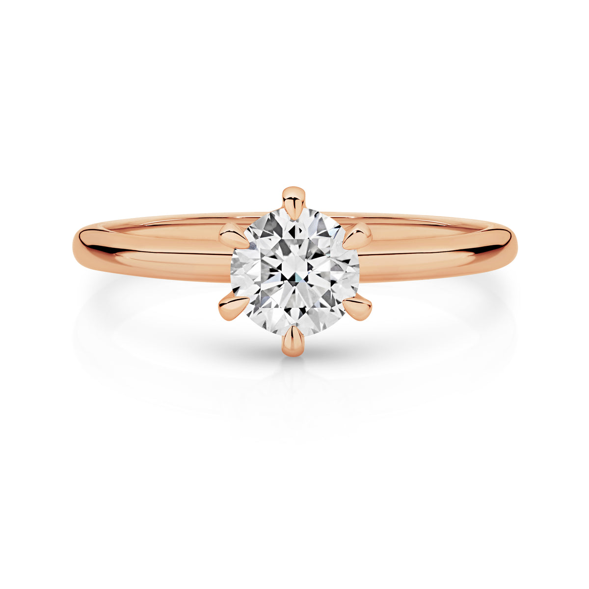 Grace Lab Grown Diamond Solitaire Round Brilliant Cut Engagement Ring