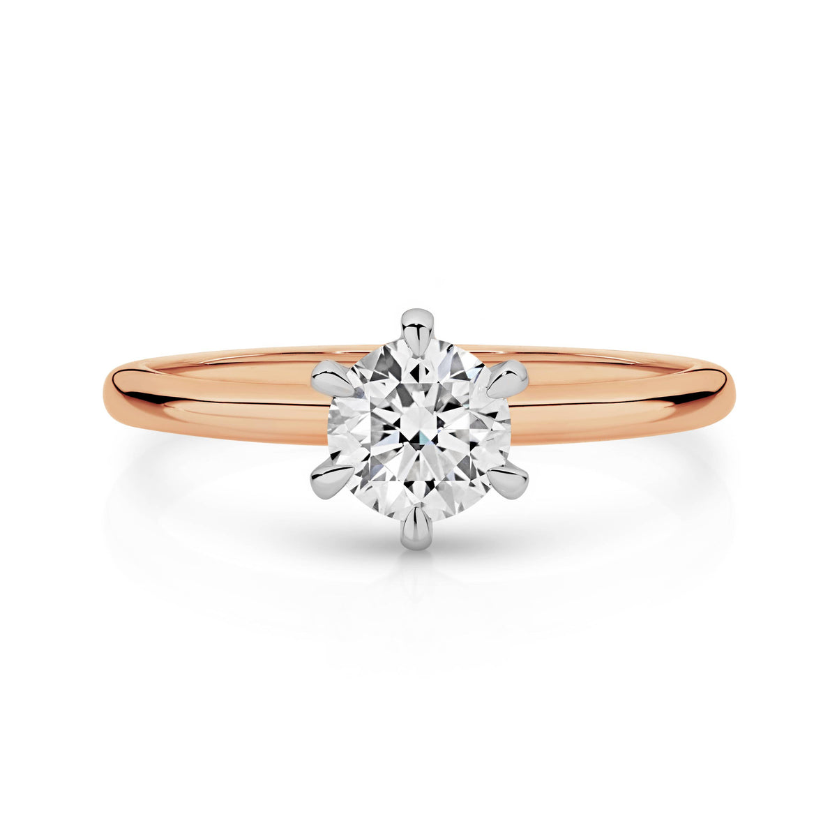Grace Diamond Solitaire Round Brilliant Cut Engagement Ring