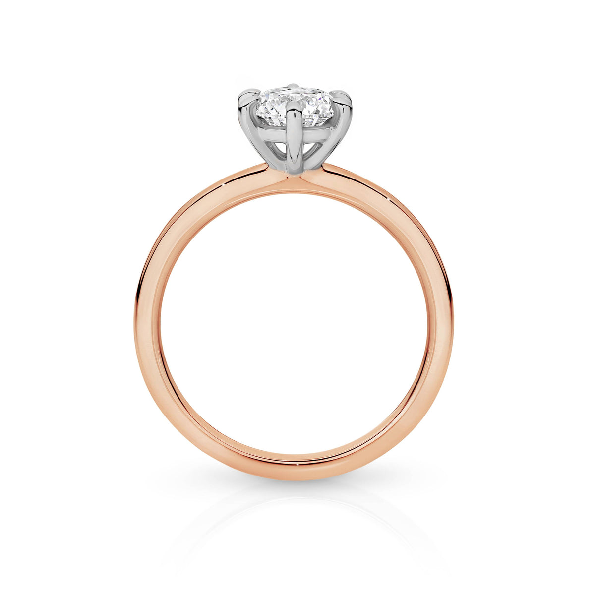 Grace Diamond Solitaire Round Brilliant Cut Engagement Ring