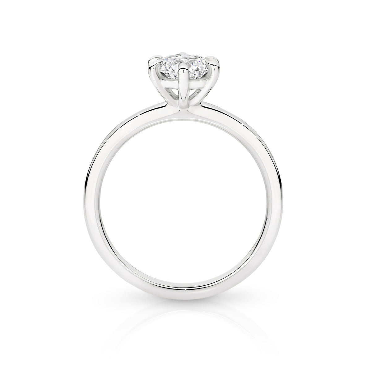 Grace Lab Grown Diamond Solitaire Round Brilliant Cut Engagement Ring