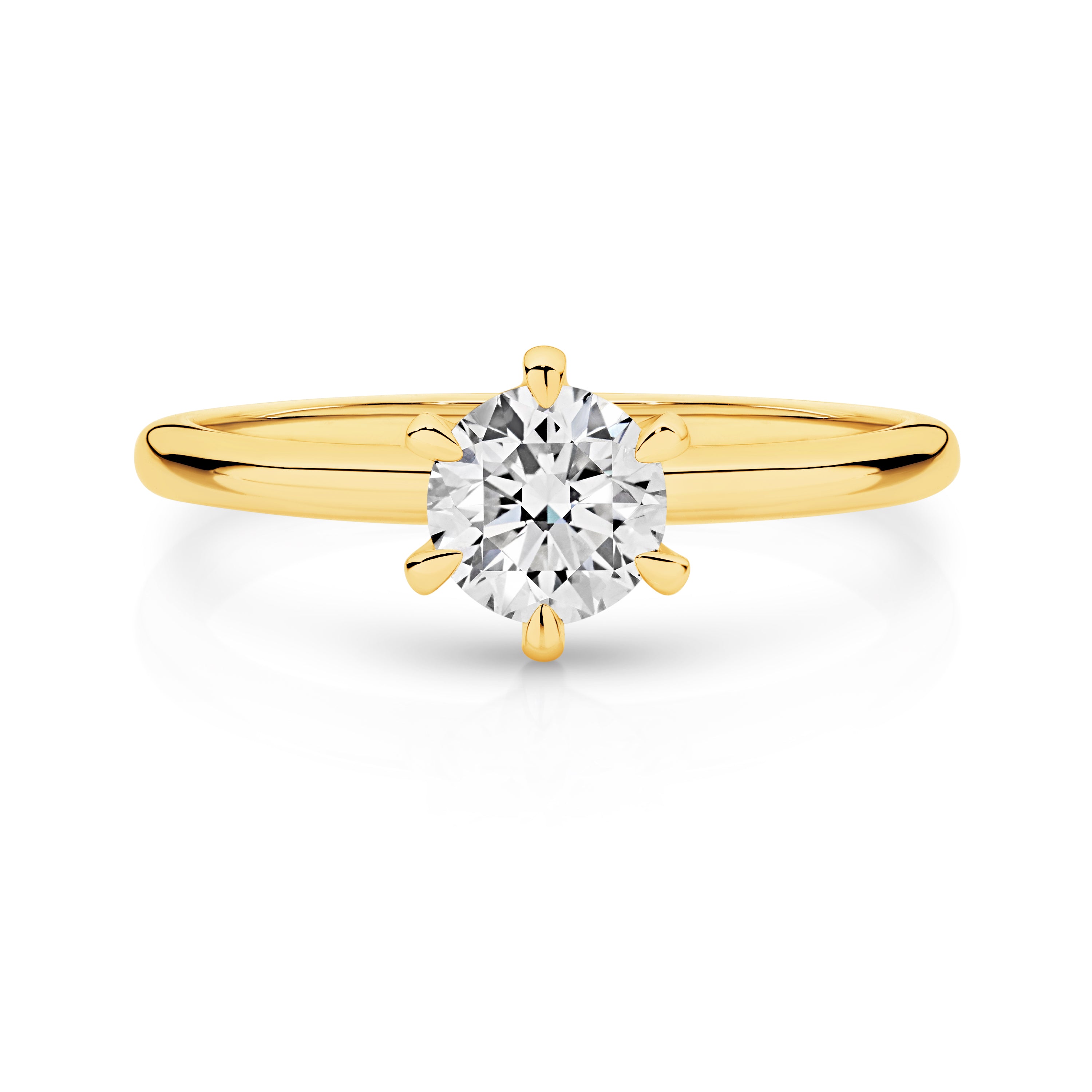 Grace Lab Grown Diamond Solitaire Round Brilliant Cut Engagement Ring