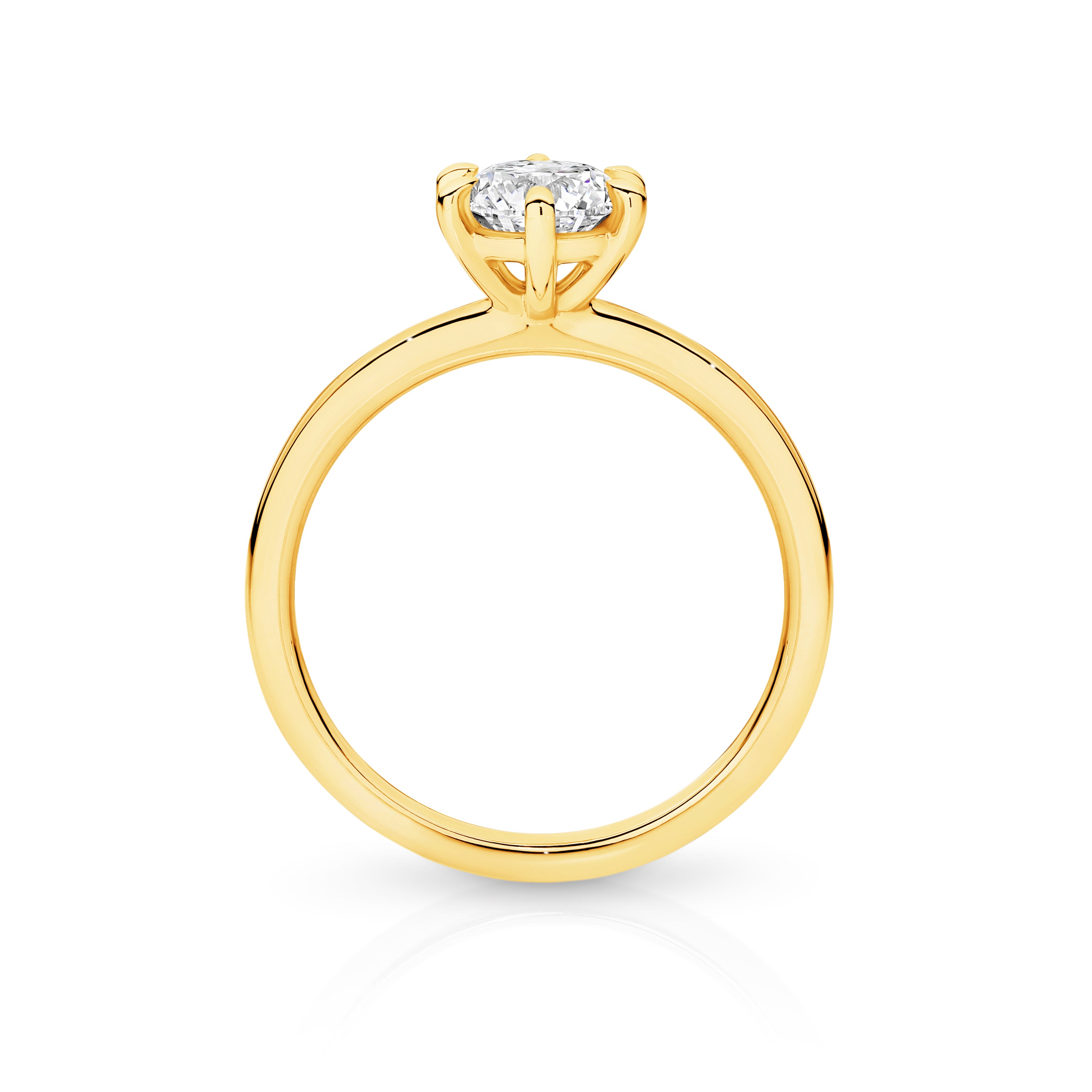 Grace Lab Grown Diamond Solitaire Round Brilliant Cut Engagement Ring