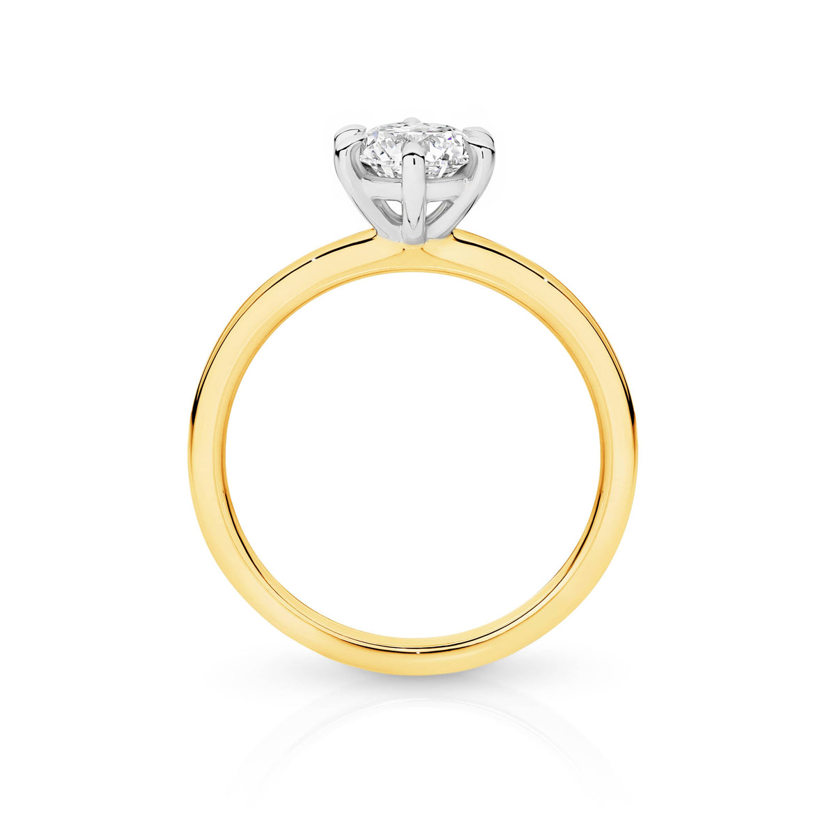 Grace Diamond Solitaire Round Brilliant Cut Engagement Ring
