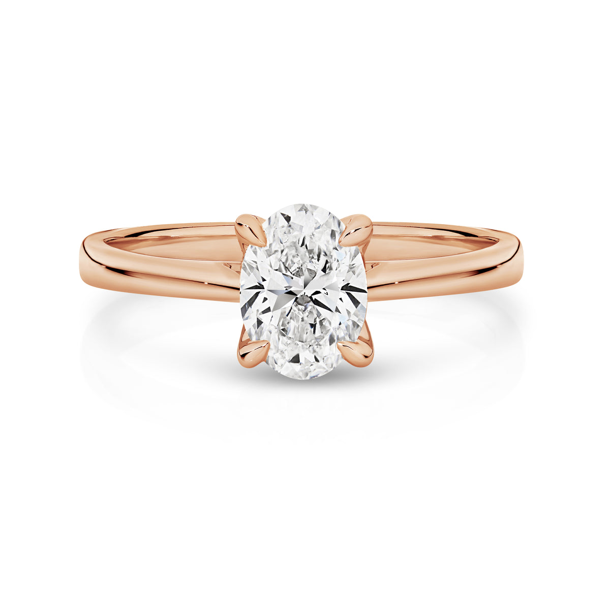 Antonia Diamond Solitaire Oval Cut Engagement Ring