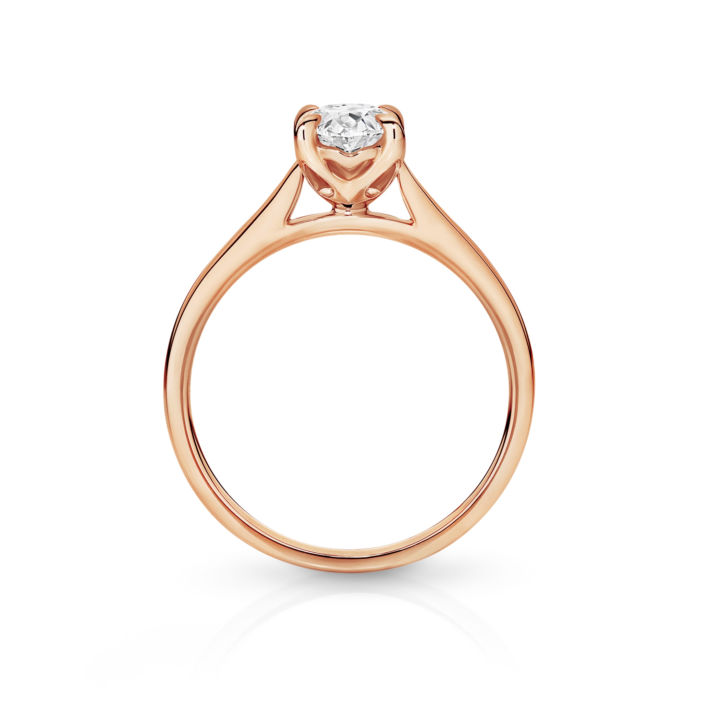 Antonia Lab Grown Diamond Solitaire Oval Cut Engagement Ring