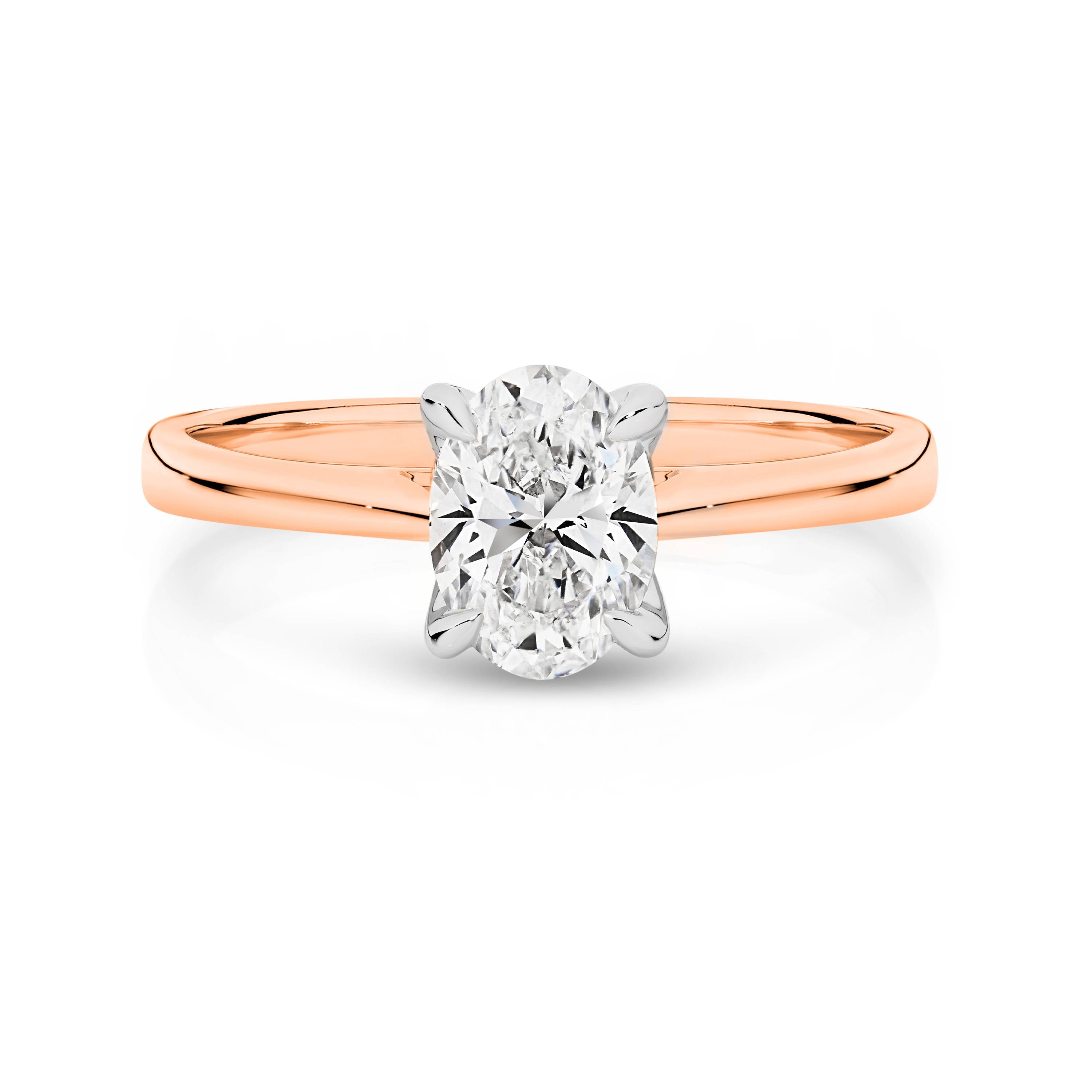 Antonia Diamond Solitaire Oval Cut Engagement Ring