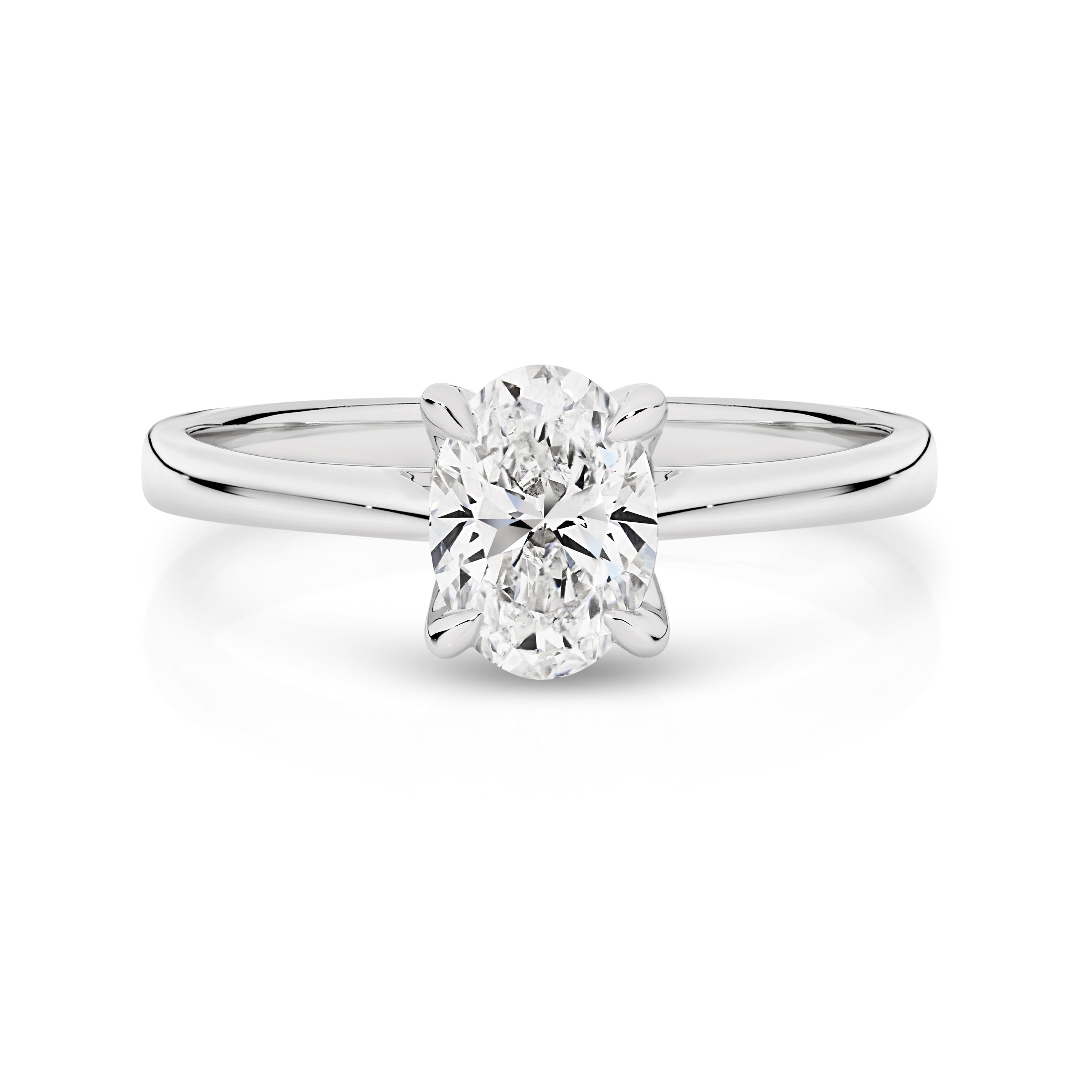 Antonia Lab Grown Diamond Solitaire Oval Cut Engagement Ring