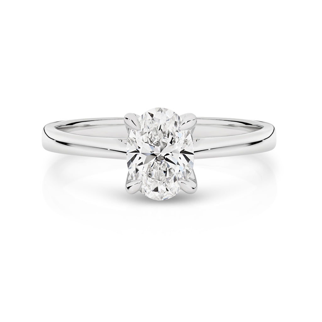 Antonia Diamond Solitaire Oval Cut Engagement Ring
