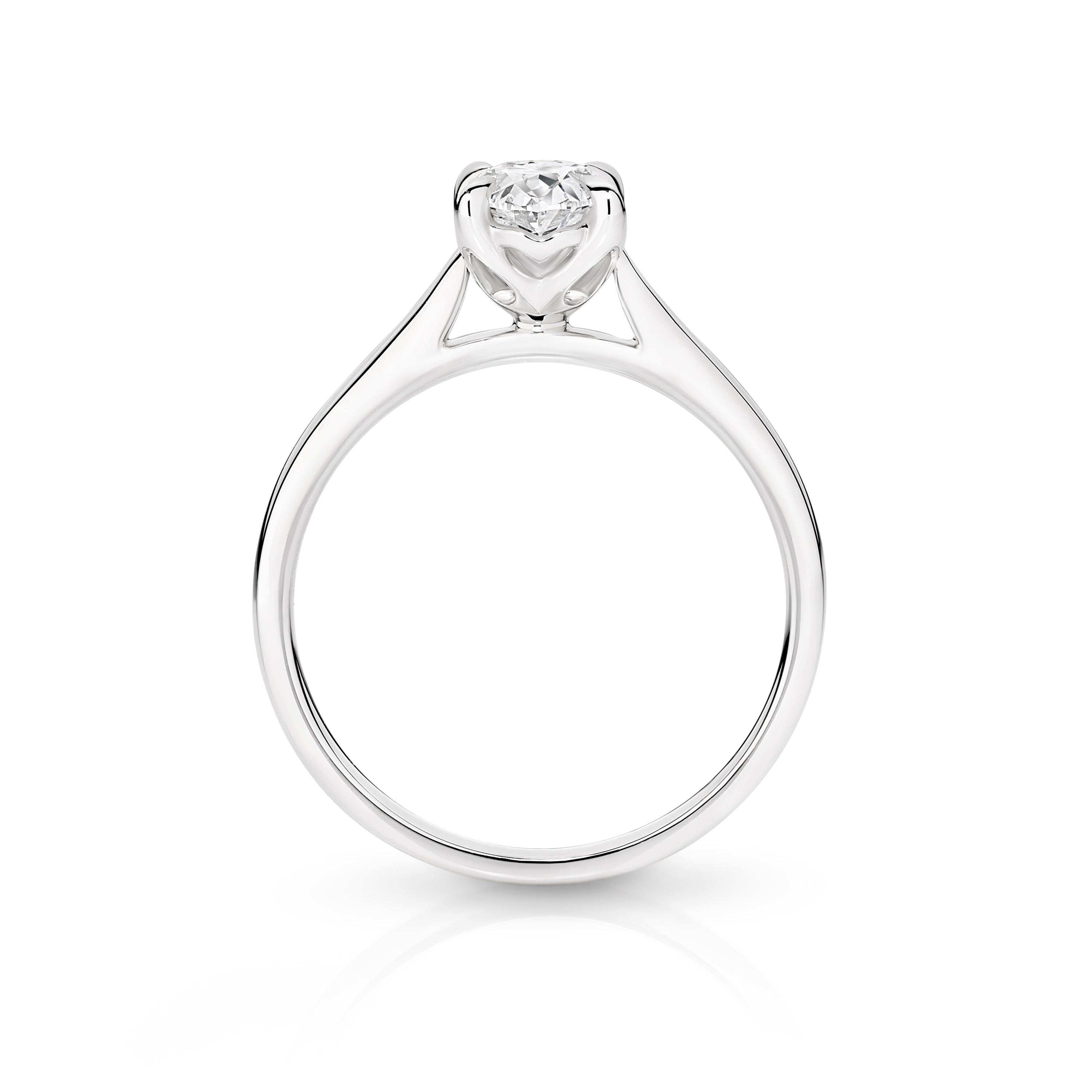 Antonia Lab Grown Diamond Solitaire Oval Cut Engagement Ring