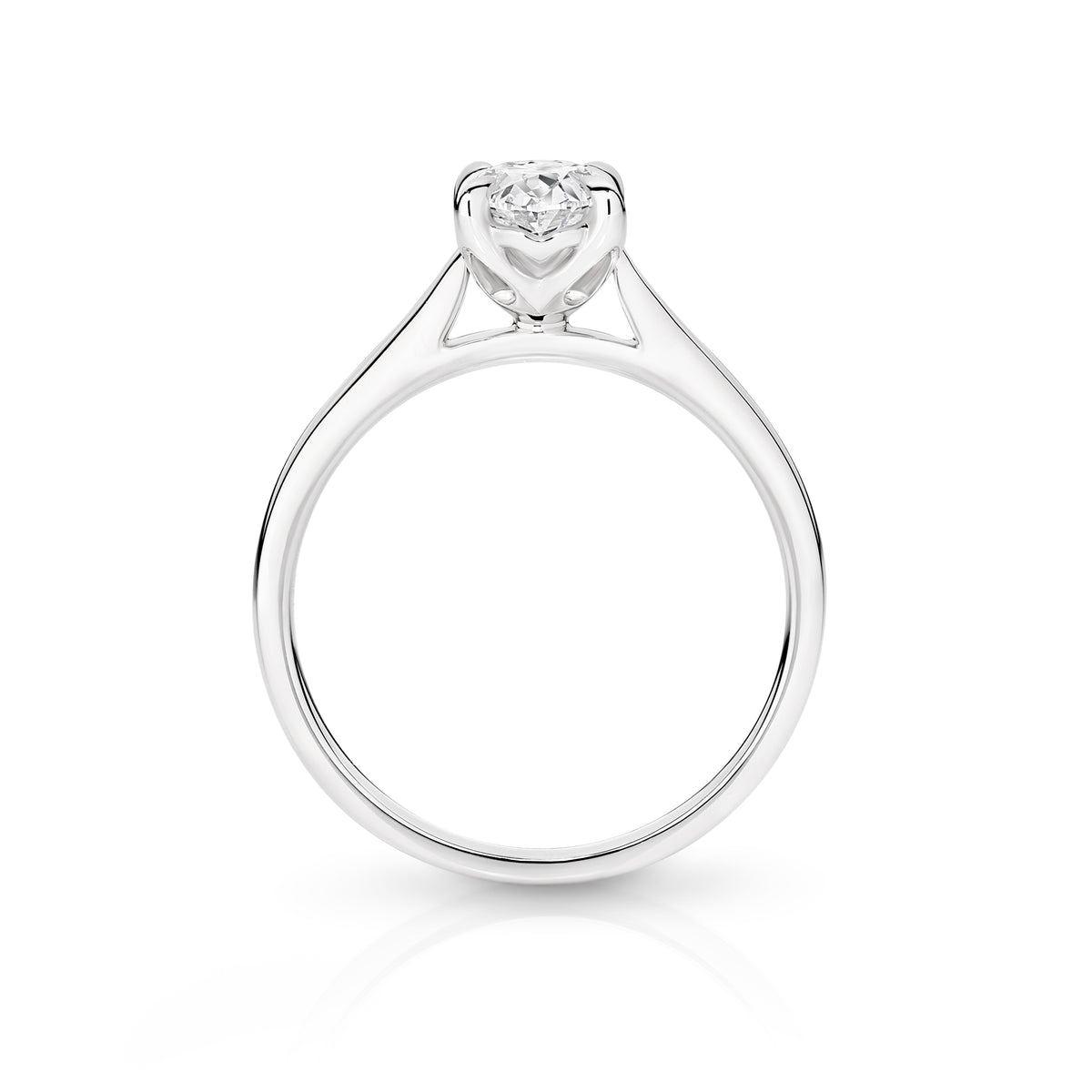 Antonia Lab Grown Diamond Solitaire Oval Cut Engagement Ring