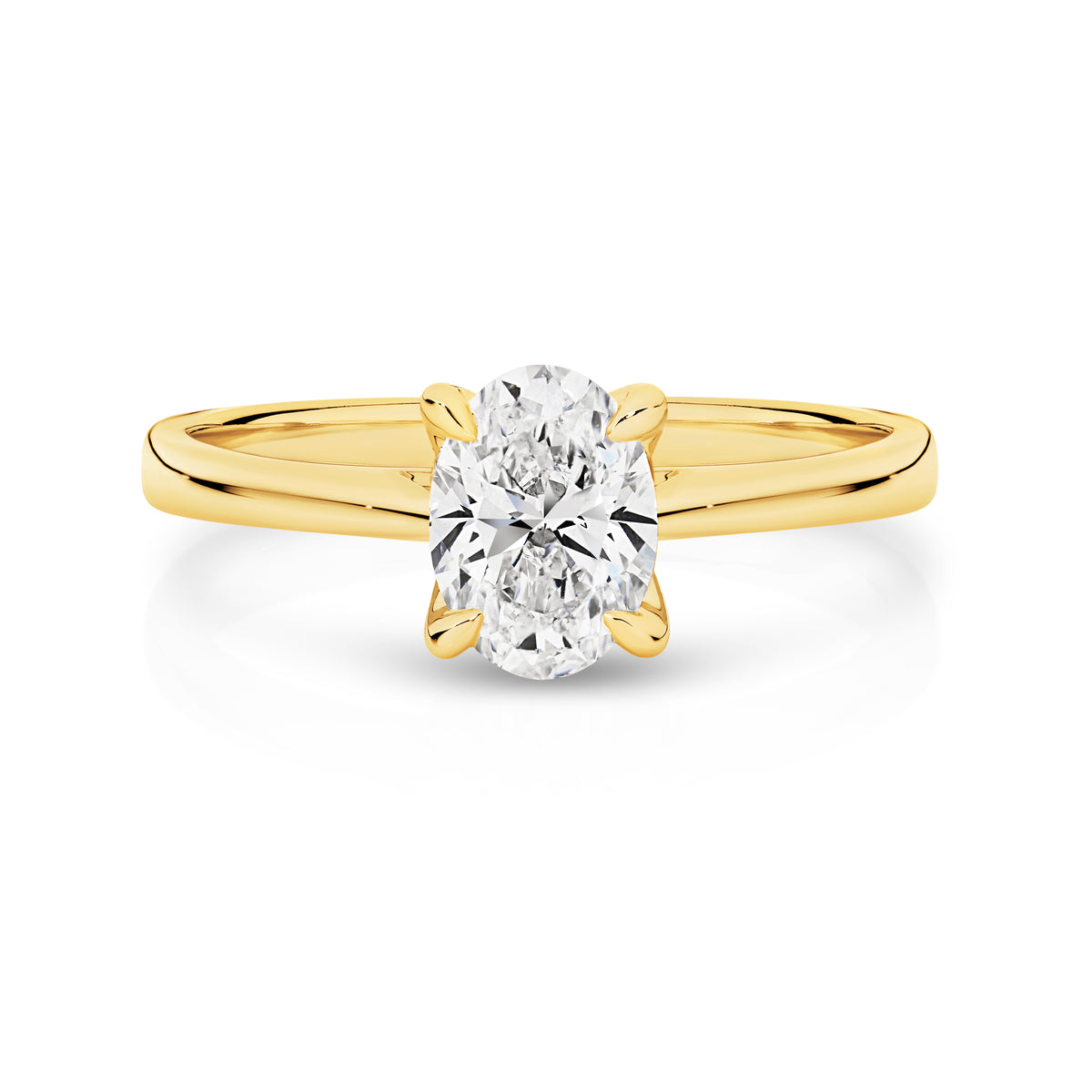 Antonia Lab Grown Diamond Solitaire Oval Cut Engagement Ring