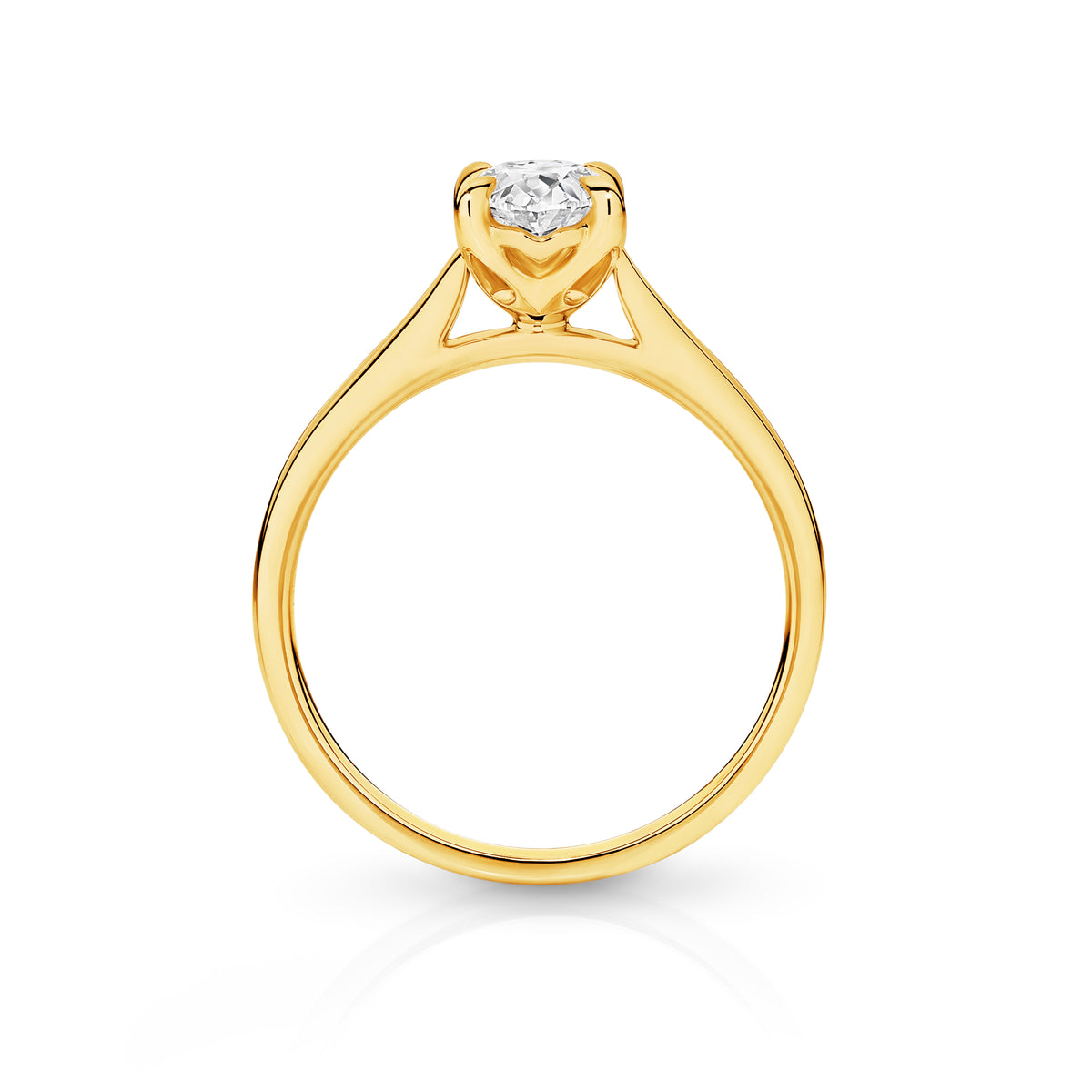 Antonia Lab Grown Diamond Solitaire Oval Cut Engagement Ring