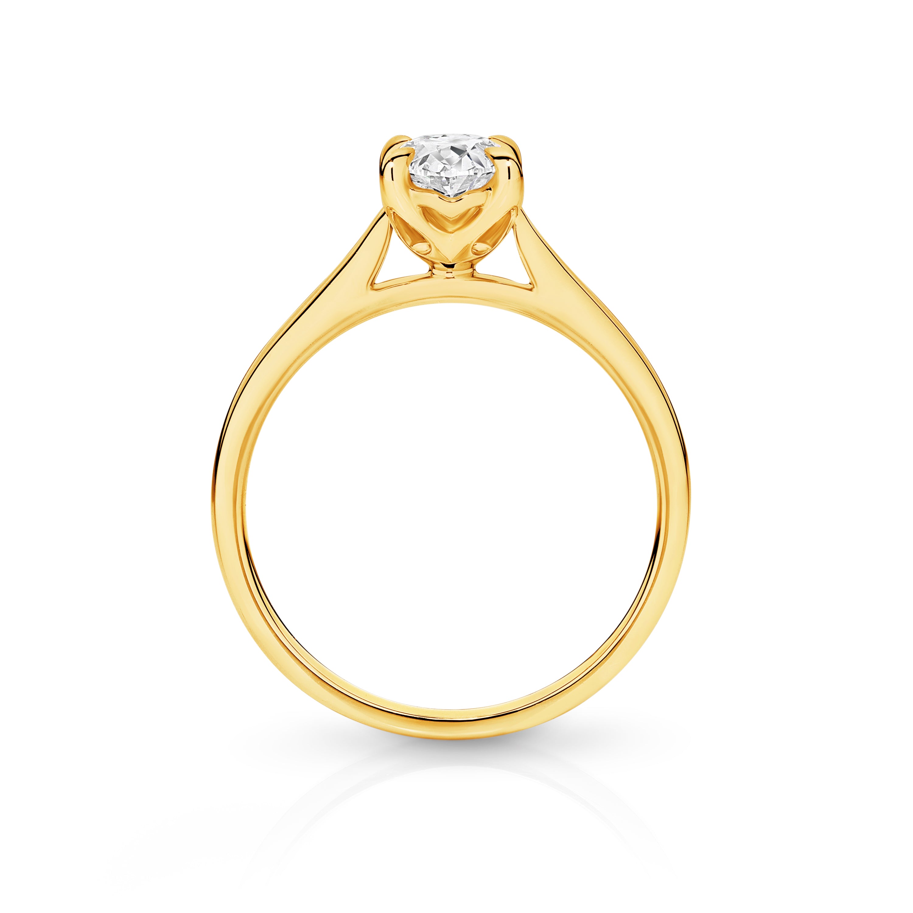 Antonia Diamond Solitaire Oval Cut Engagement Ring