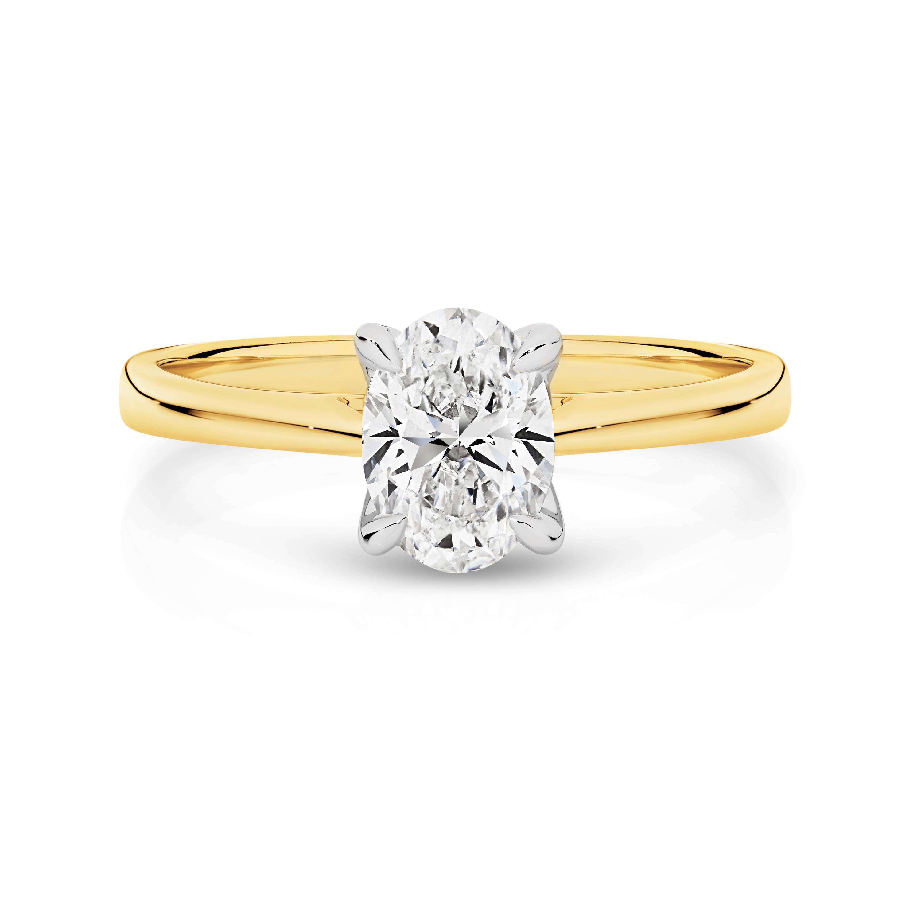 Antonia Diamond Solitaire Oval Cut Engagement Ring