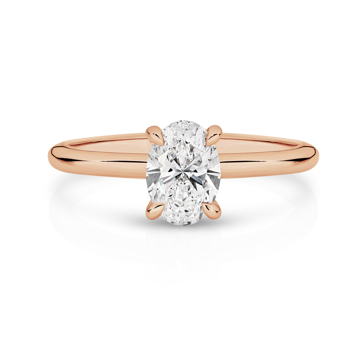 Willow Diamond Solitaire Oval Cut Engagement Ring