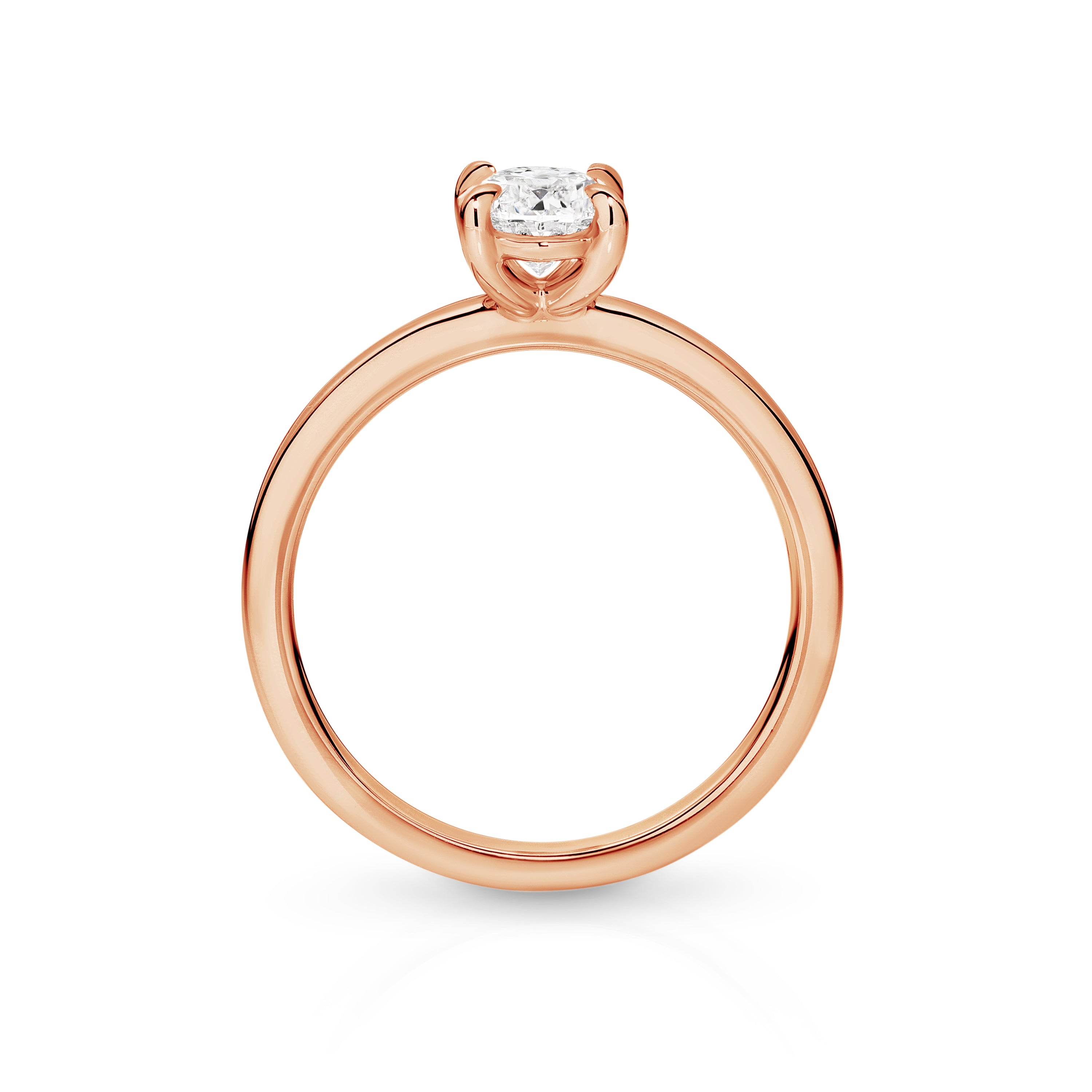 Willow Lab Grown Diamond Solitaire Oval Cut Engagement Ring