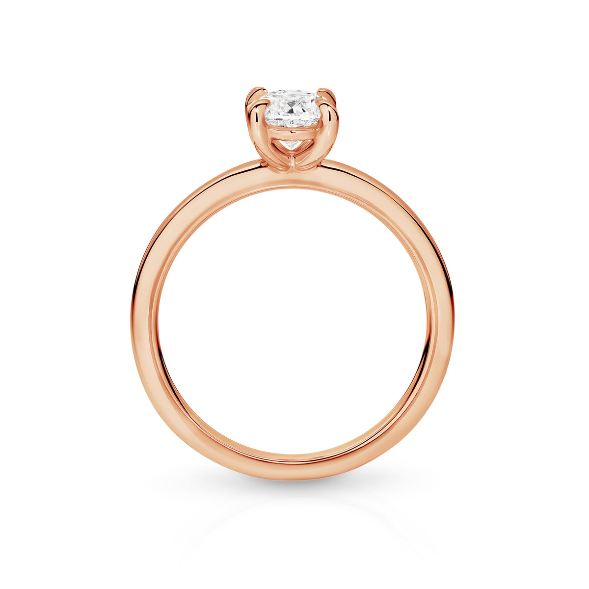 Willow Lab Grown Diamond Solitaire Oval Cut Engagement Ring