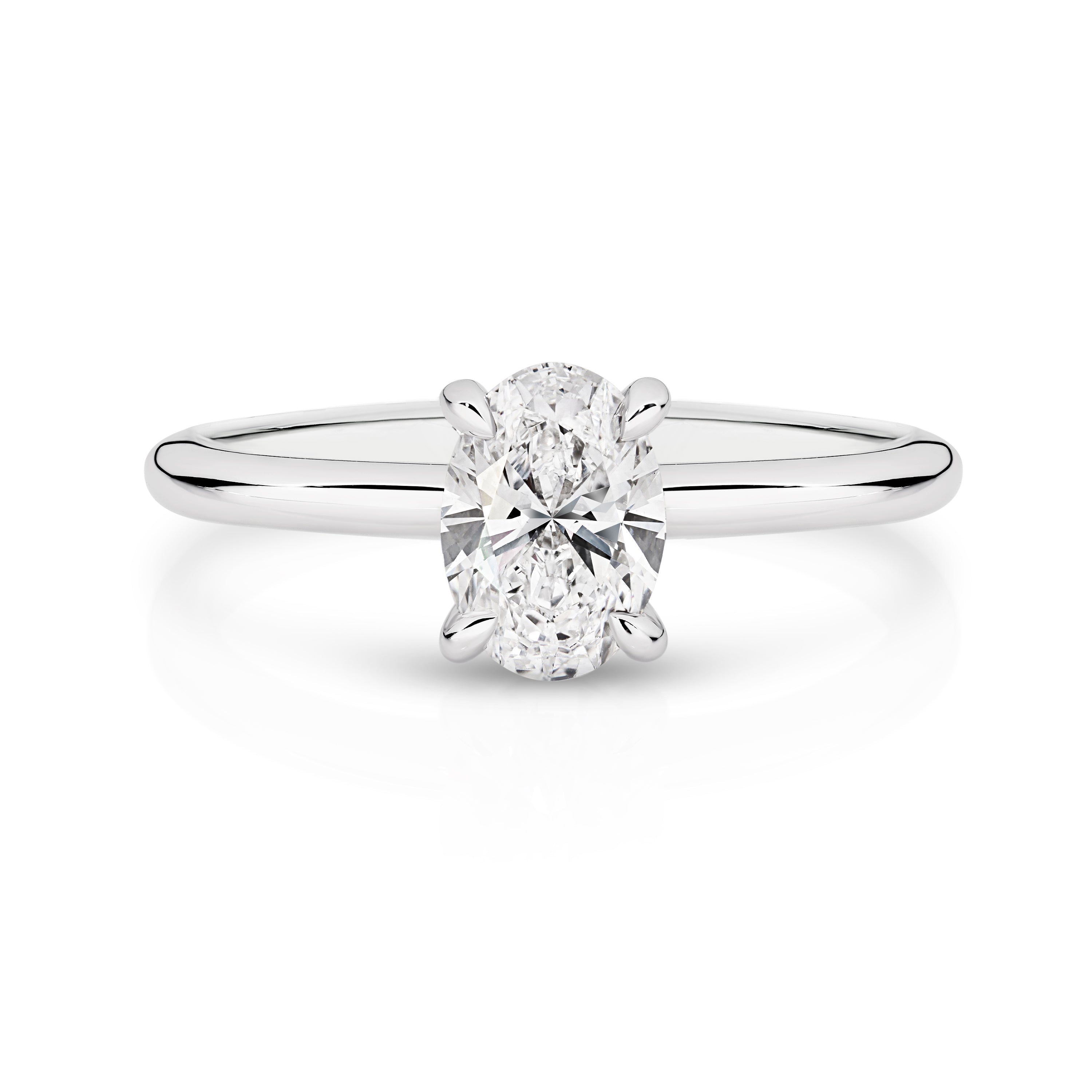 Willow Diamond Solitaire Oval Cut Engagement Ring