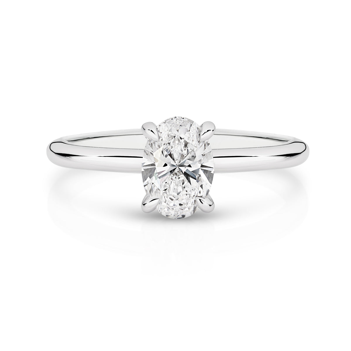 Willow Diamond Solitaire Oval Cut Engagement Ring