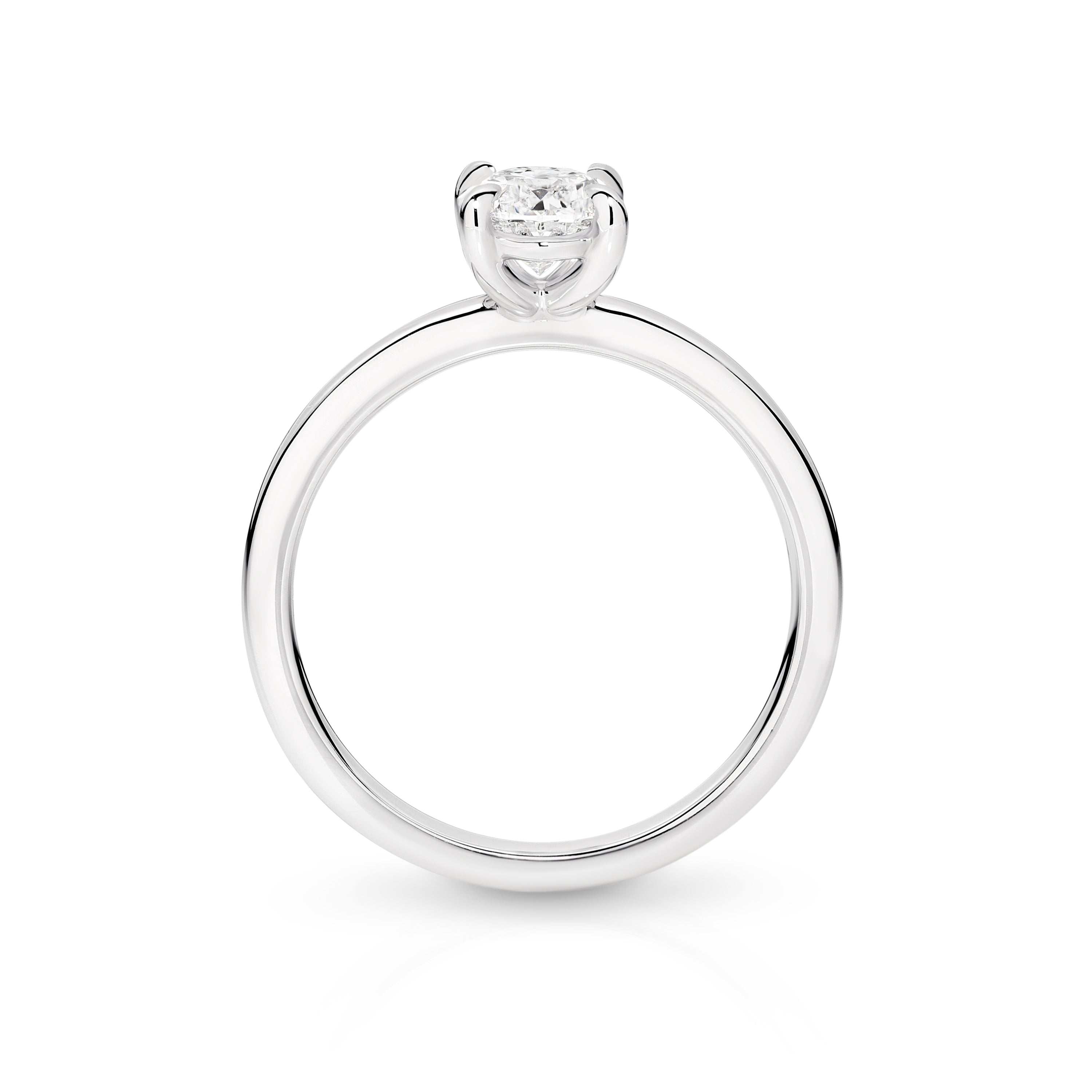 Willow Lab Grown Diamond Solitaire Oval Cut Engagement Ring