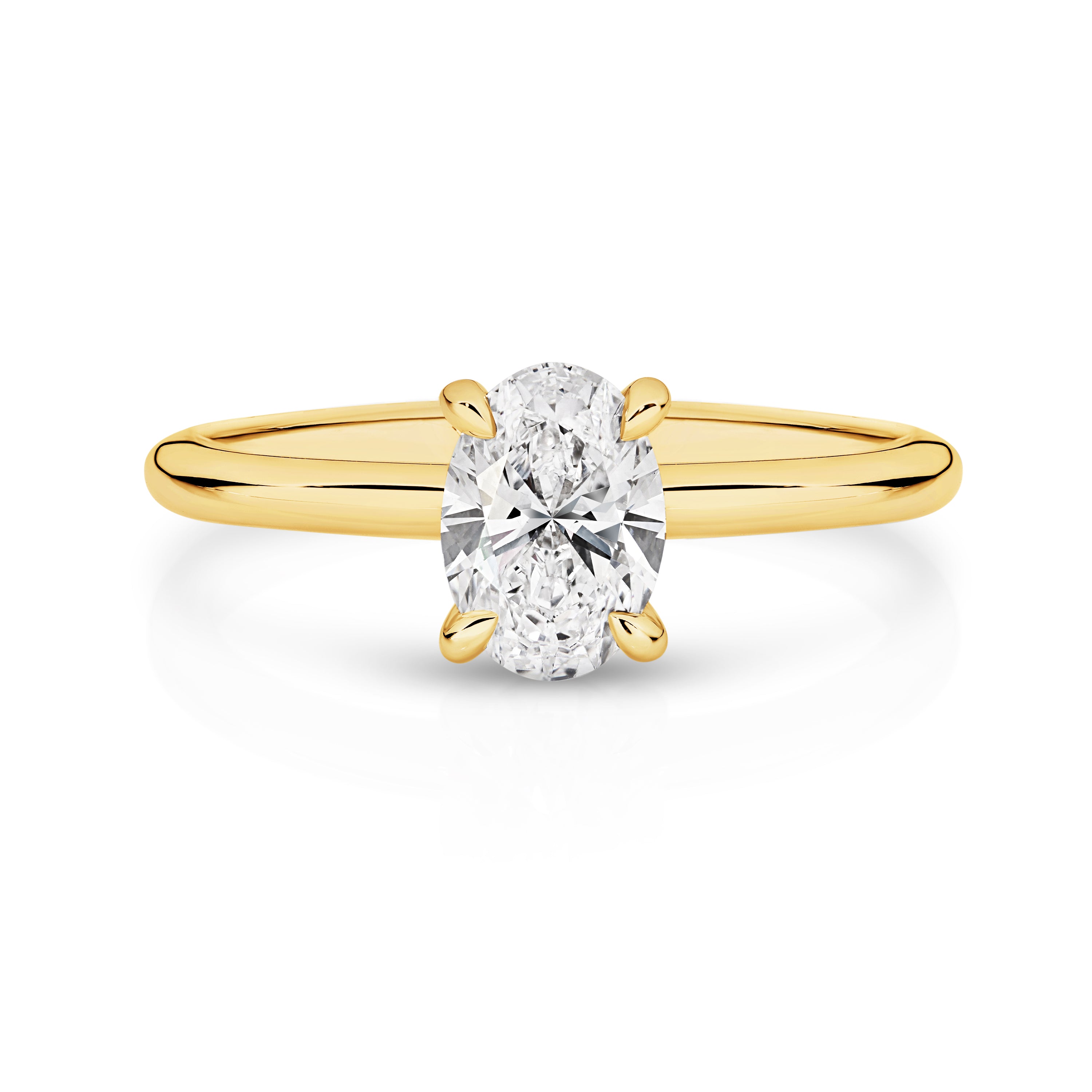 Willow Diamond Solitaire Oval Cut Engagement Ring