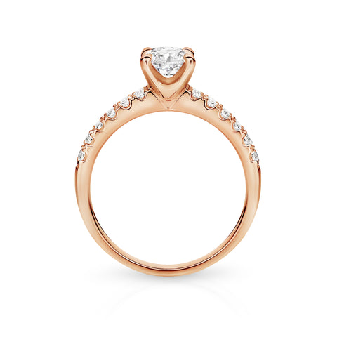 Matilda Natural Diamond Solitaire Oval Cut Engagement Ring