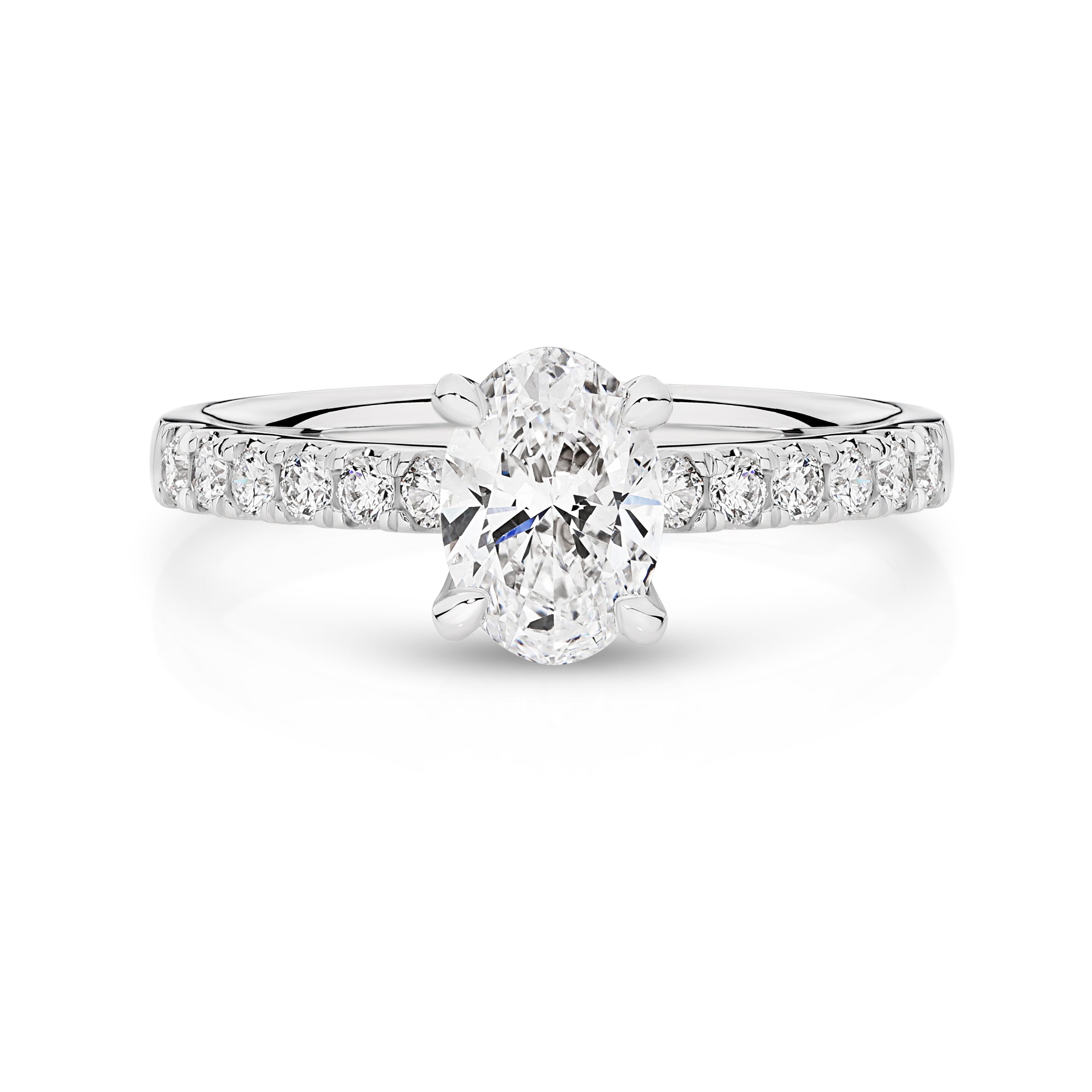 Matilda Lab Grown Diamond Solitaire Oval Cut Engagement Ring