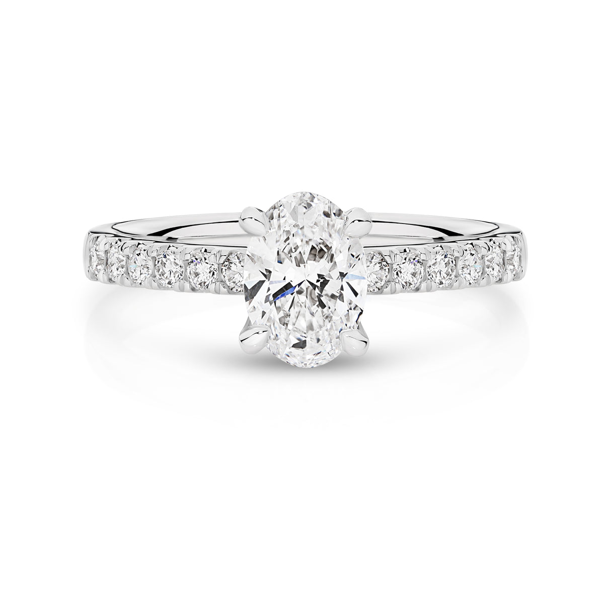 Matilda Lab Grown Diamond Solitaire Oval Cut Engagement Ring