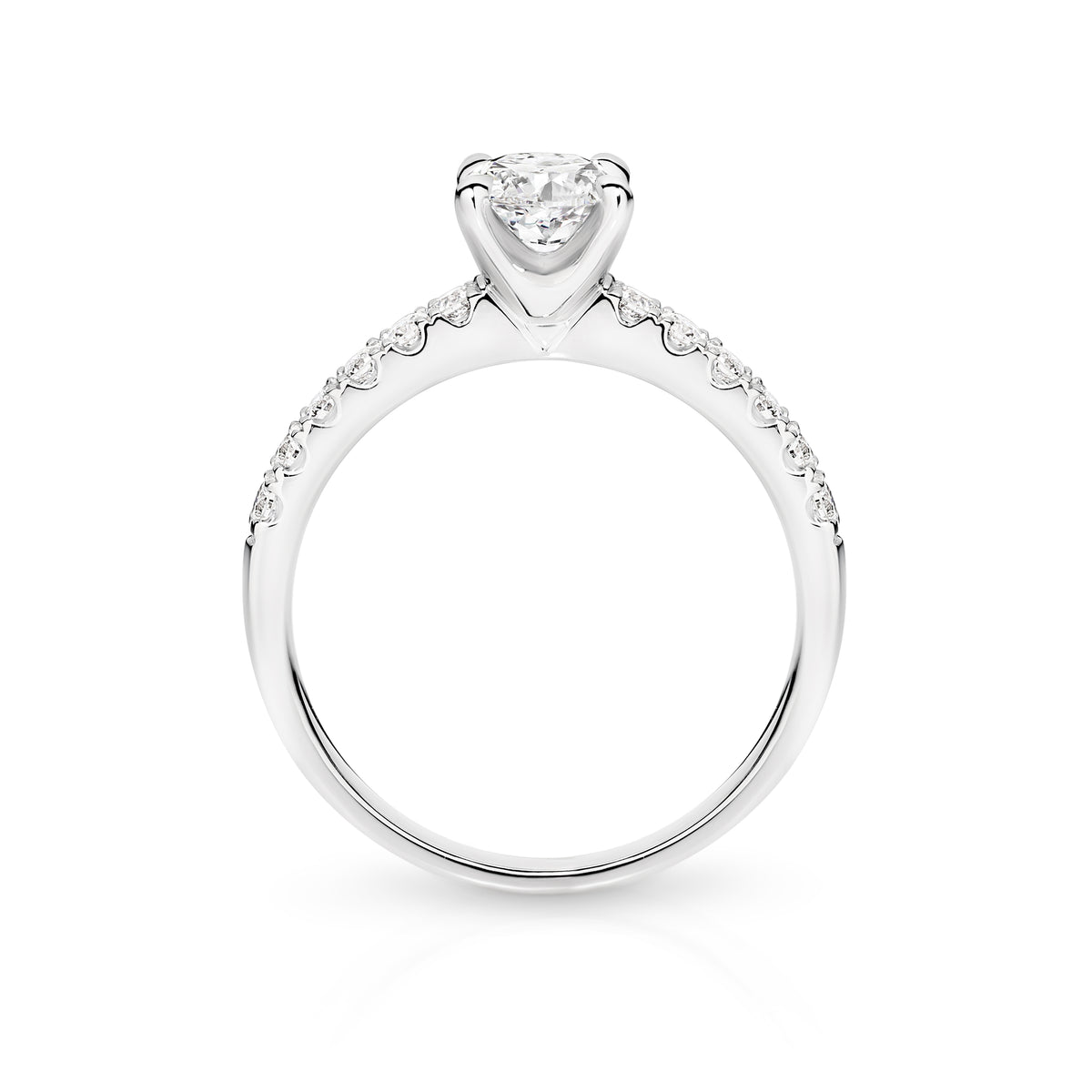 Matilda Diamond Solitaire Oval Cut Engagement Ring
