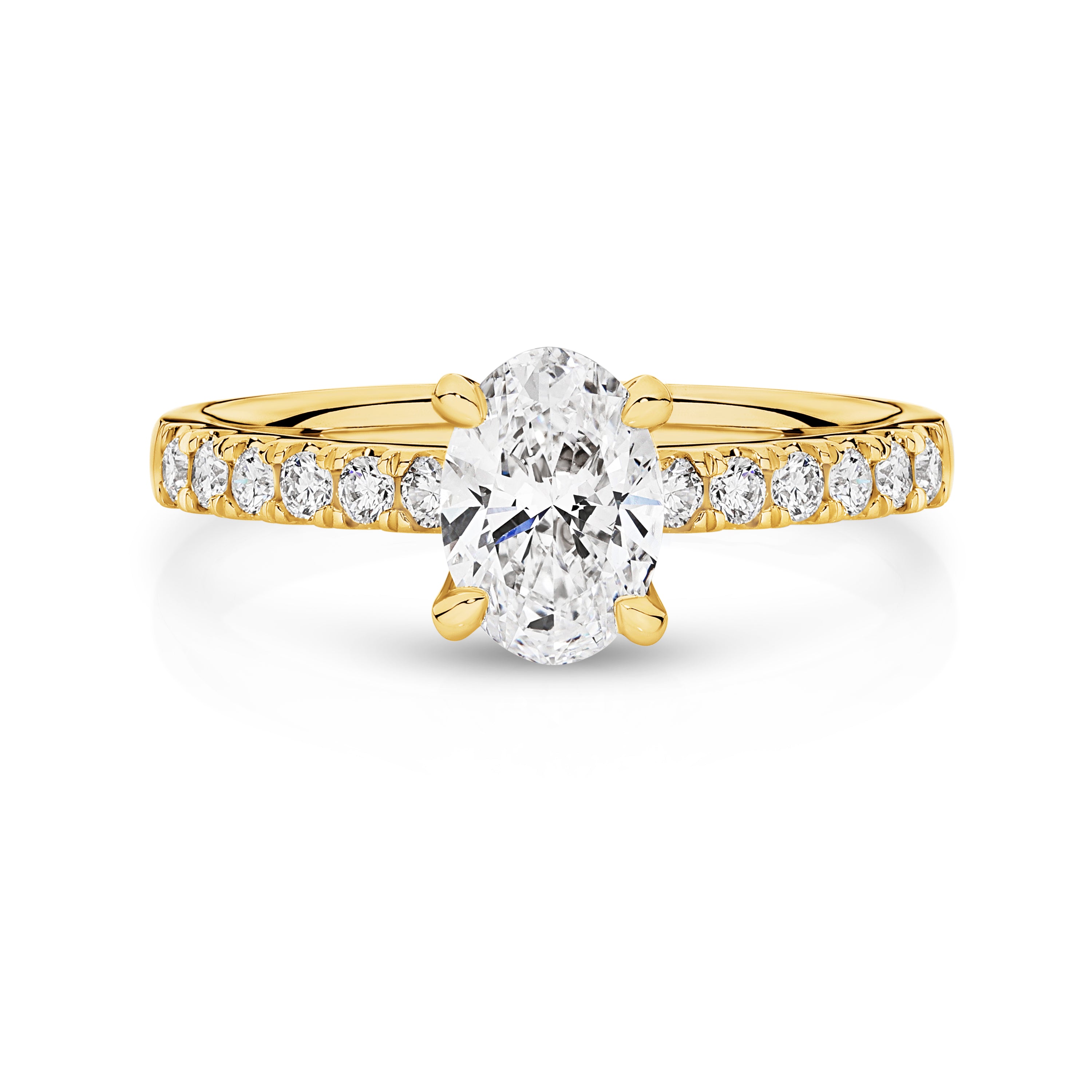 Matilda Lab Grown Diamond Solitaire Oval Cut Engagement Ring