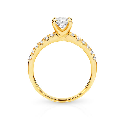 Matilda Natural Diamond Solitaire Oval Cut Engagement Ring