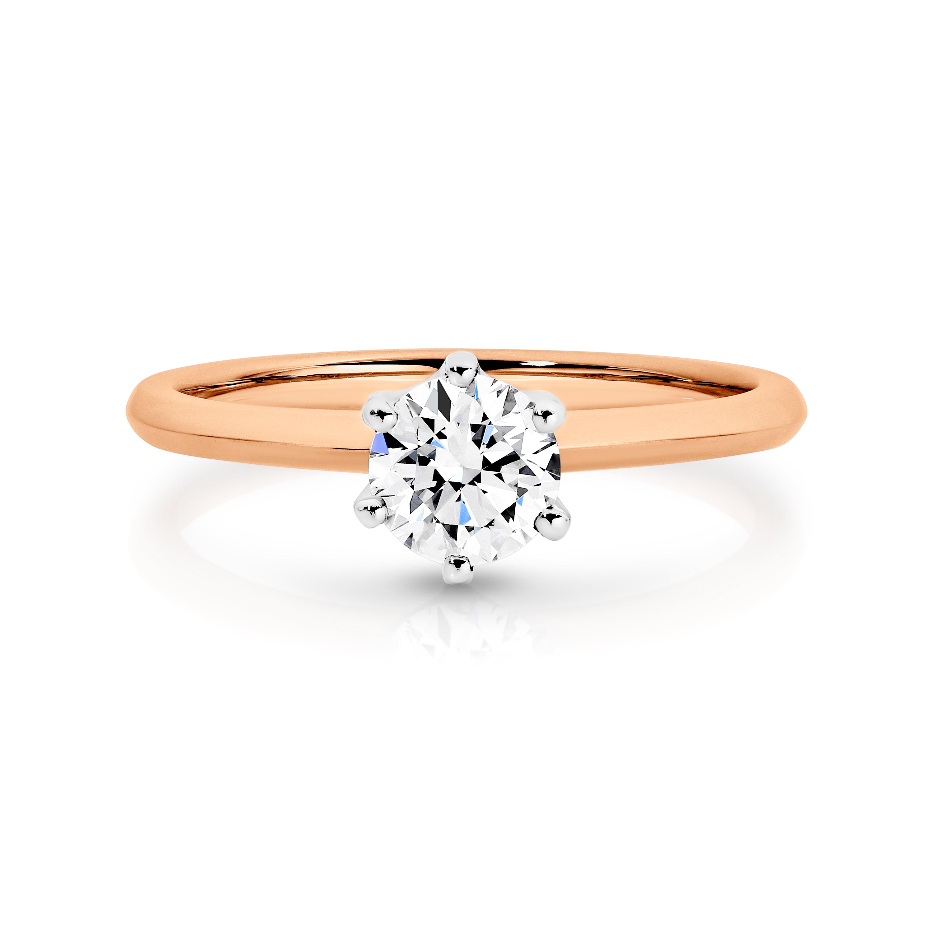 Laura Lab Grown Diamond Solitaire Round Brilliant Cut Engagement Ring