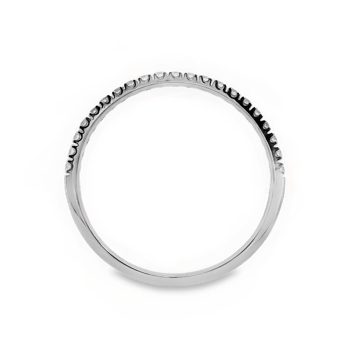 Low Claw Set Diamond Wedding Ring 21 = 0.19ct