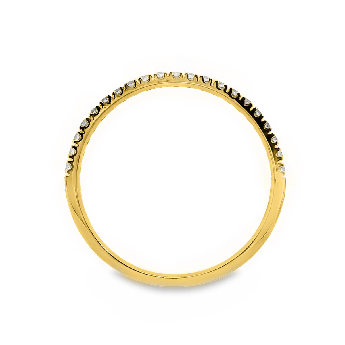 Low Claw Set Diamond Wedding Ring 21 = 0.19ct