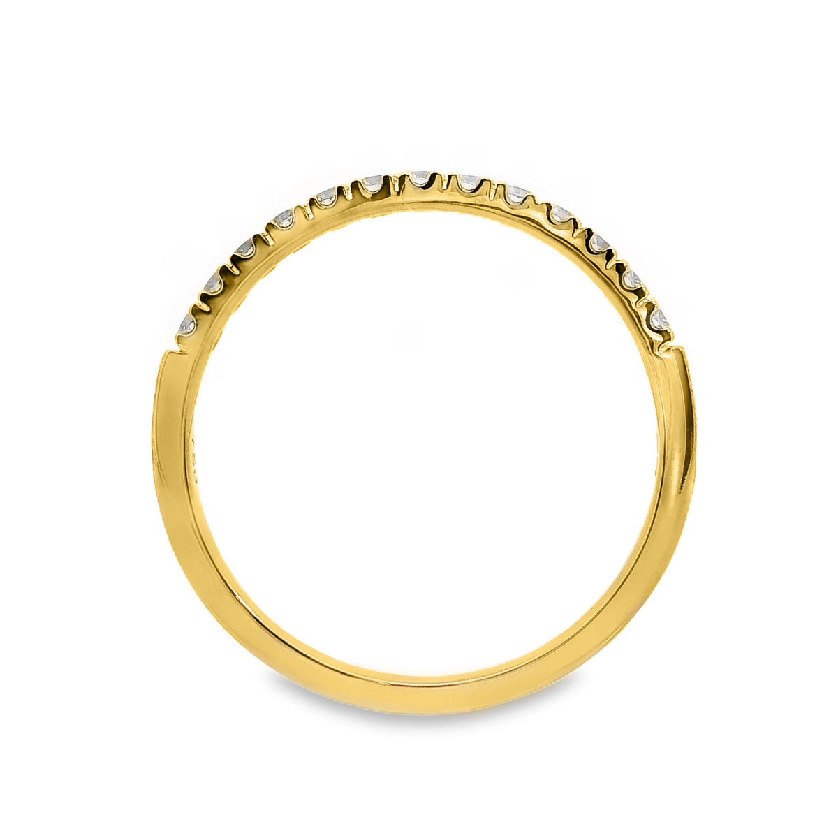 Low Claw Set Diamond Wedding Ring 13 = 0.26ct