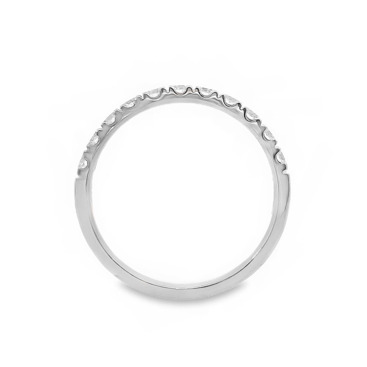 Low Claw Set Diamond Wedding Ring 11 = 0.61ct