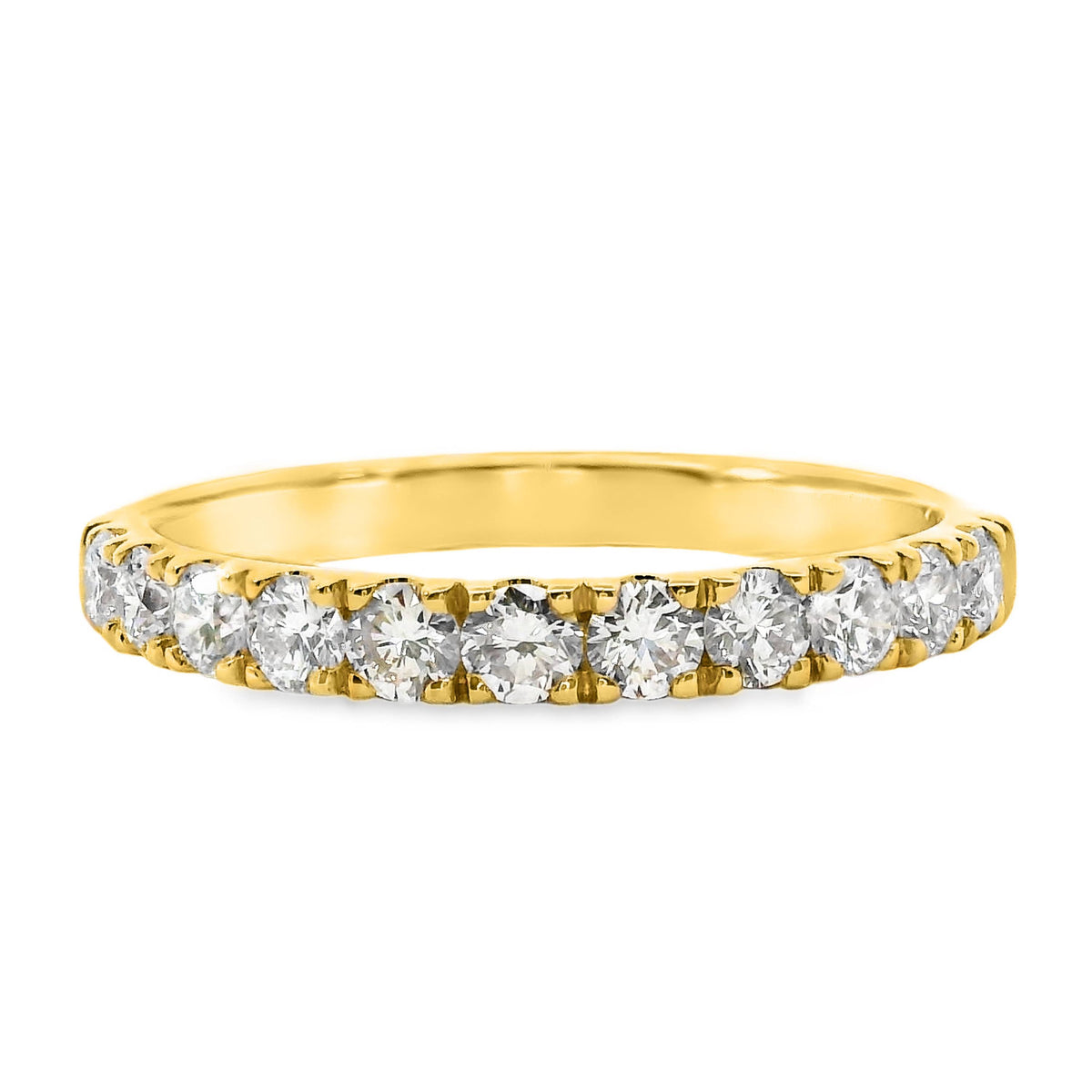 Low Claw Set Diamond Wedding Ring 11 = 0.61ct